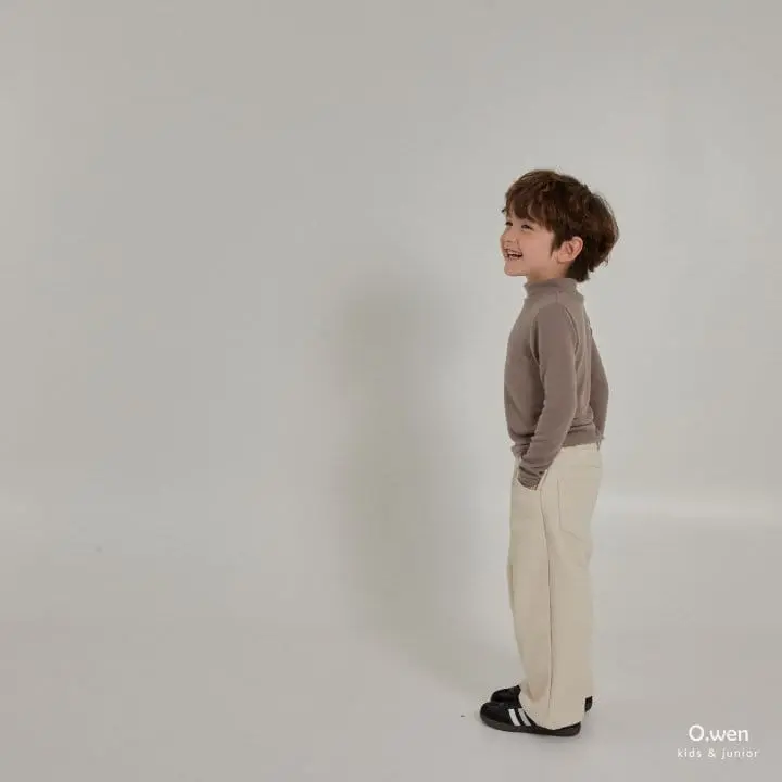 O Wen - Korean Children Fashion - #todddlerfashion - Fleece Span Turtleneck Tee - 2