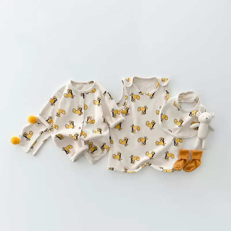 Oott Bebe - Korean Baby Fashion - #babyboutiqueclothing - Animal All In One Bodysuit - 8