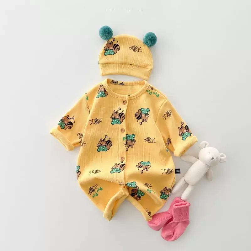 Oott Bebe - Korean Baby Fashion - #babyclothing - Animal All In One Bodysuit - 9