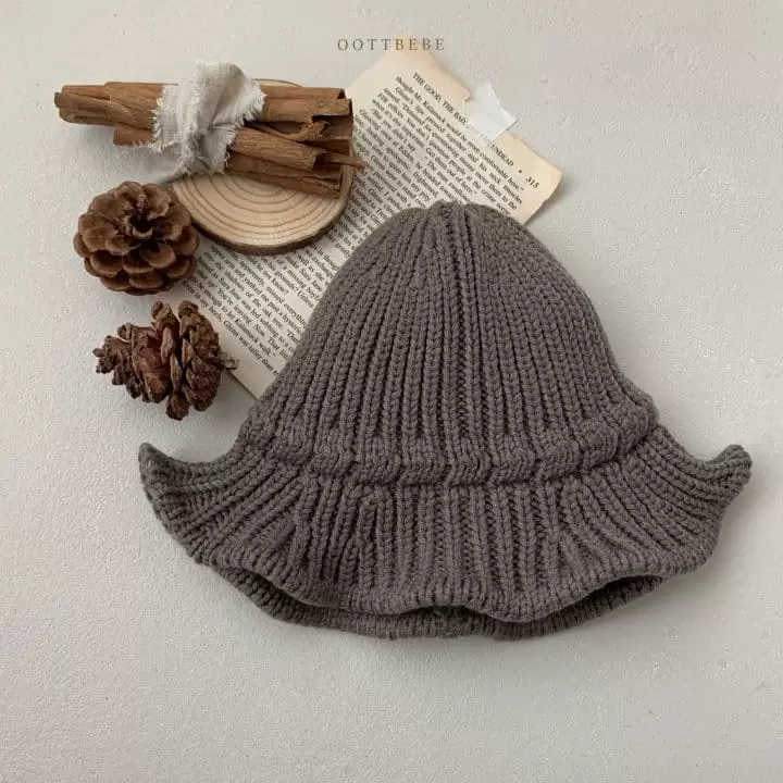 Oott Bebe - Korean Baby Fashion - #babyclothing - Knit Bucket Hat - 2