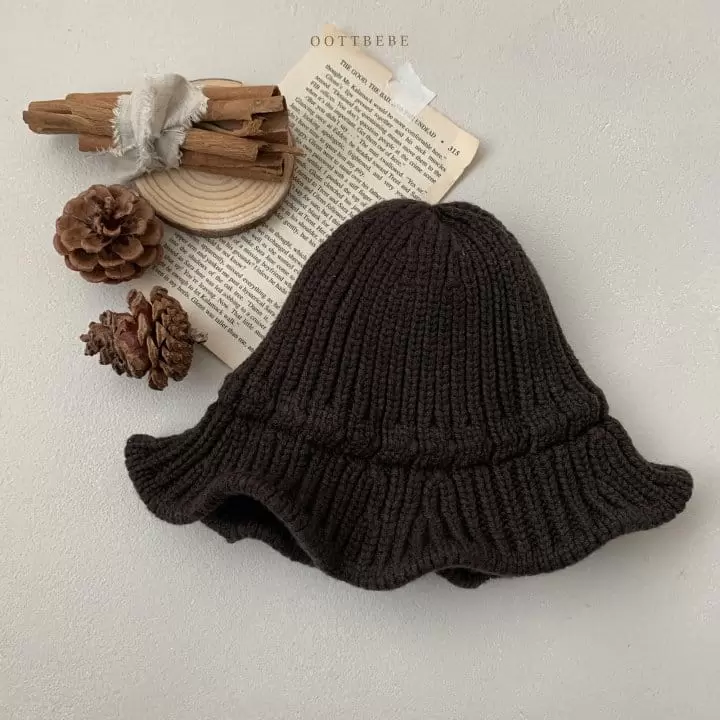 Oott Bebe - Korean Baby Fashion - #babyfashion - Knit Bucket Hat - 3