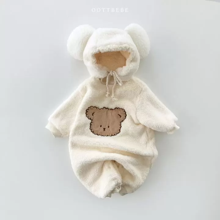 Oott Bebe - Korean Baby Fashion - #babyfashion - Cozy Fleece Bodysuit