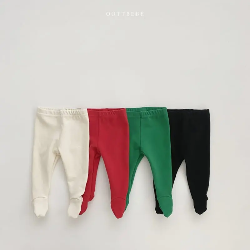 Oott Bebe - Korean Baby Fashion - #babyfever - Baby Foot Leggings - 12