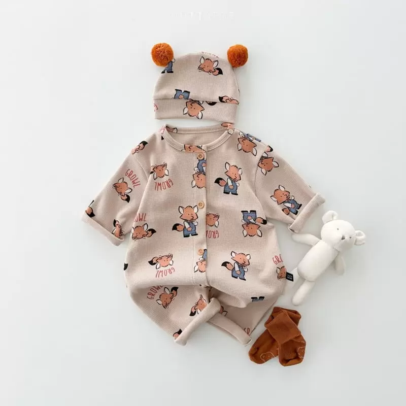 Oott Bebe - Korean Baby Fashion - #babygirlfashion - Animal All In One Bodysuit - 12