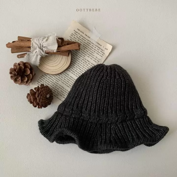 Oott Bebe - Korean Baby Fashion - #babygirlfashion - Knit Bucket Hat - 5