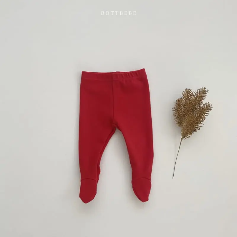 Oott Bebe - Korean Baby Fashion - #babyoutfit - Baby Foot Leggings - 2