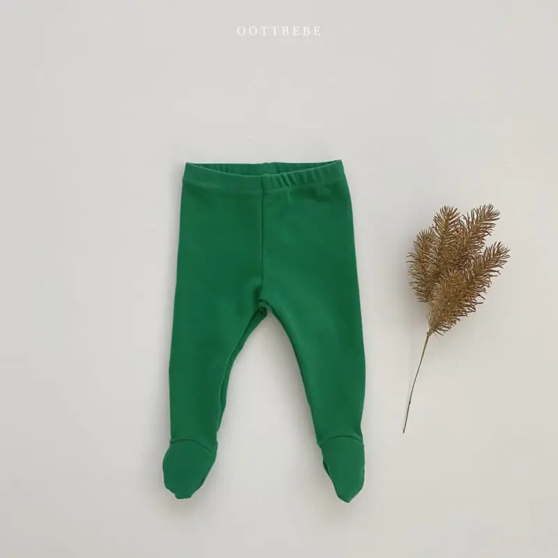 Oott Bebe - Korean Baby Fashion - #babyoutfit - Baby Foot Leggings - 3