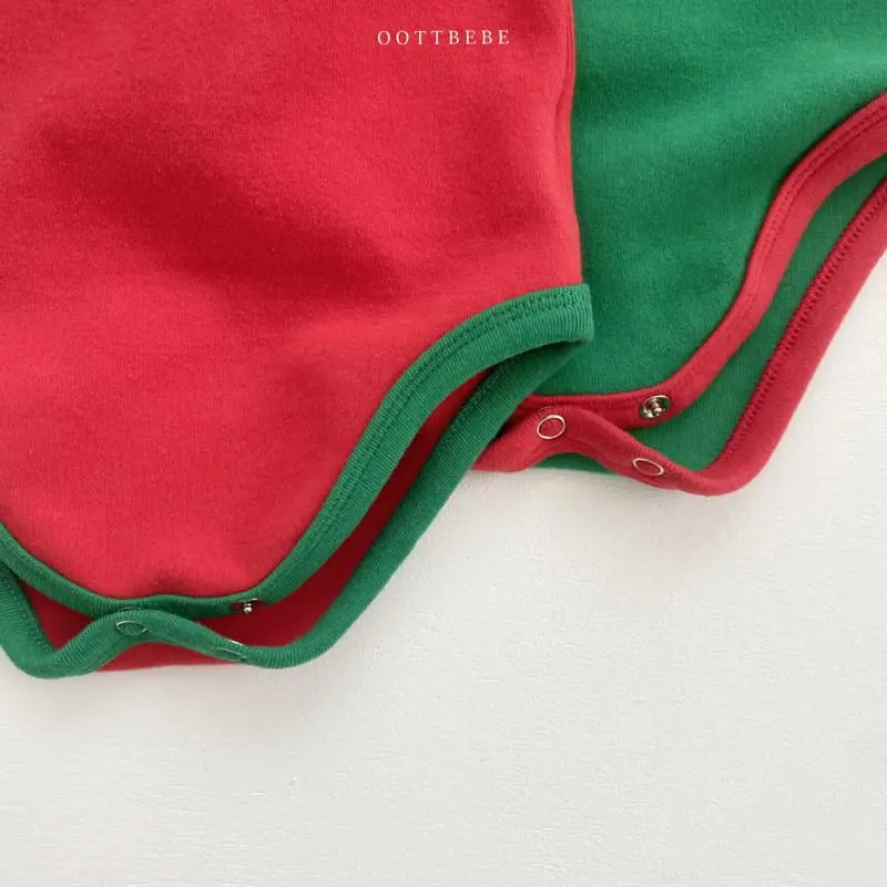 Oott Bebe - Korean Baby Fashion - #babywear - D Santa Bodysuit - 10