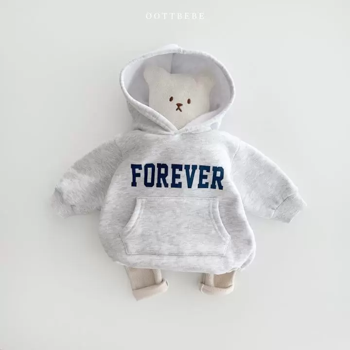 Oott Bebe - Korean Baby Fashion - #onlinebabyboutique - Forever Hoody Bodysuit - 12