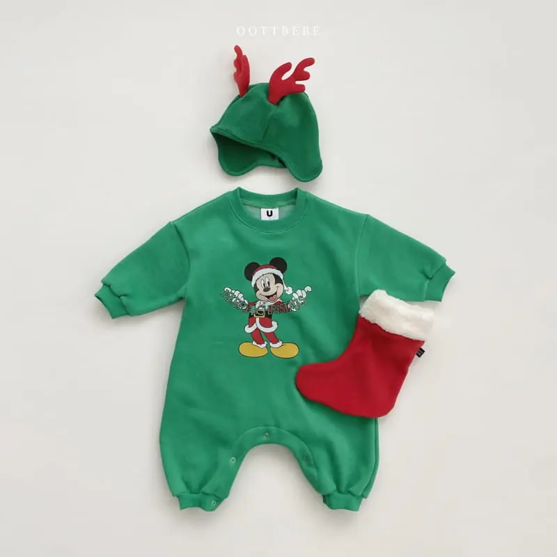 Oott Bebe - Korean Baby Fashion - #onlinebabyboutique - Christmas D Bodysuit - 2