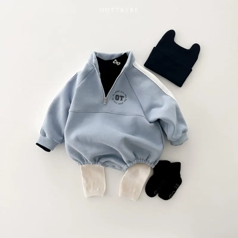 Oott Bebe - Korean Baby Fashion - #onlinebabyboutique - Circle Anorak Bodysuit - 4