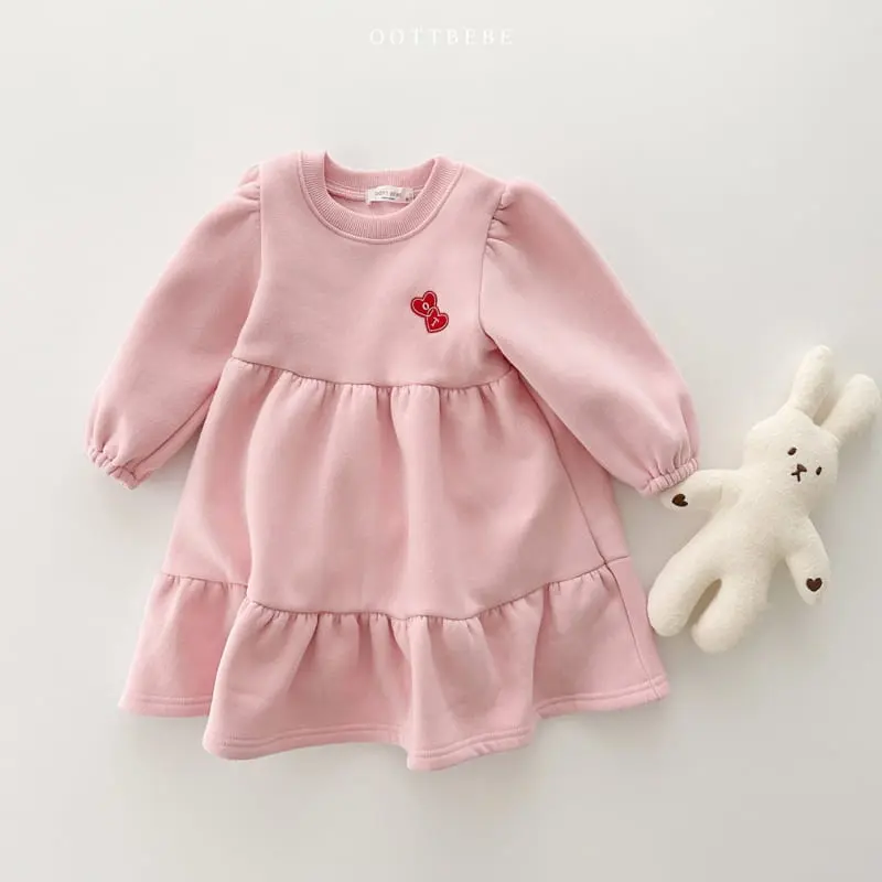 Oott Bebe - Korean Children Fashion - #Kfashion4kids - Cancan Frill One-piece