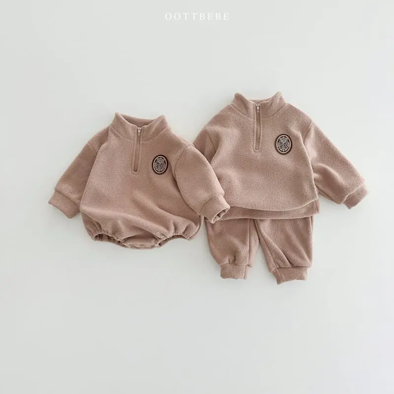 Oott Bebe - Korean Children Fashion - #Kfashion4kids - Roof Anorak Top Bottom Set - 10