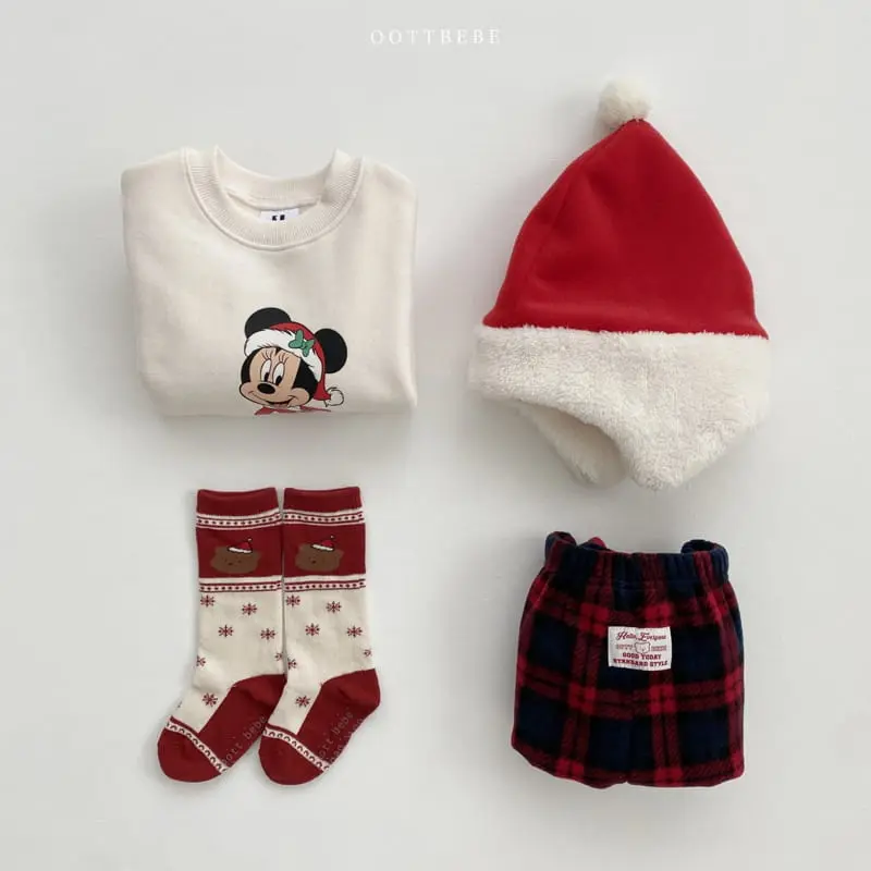 Oott Bebe - Korean Children Fashion - #Kfashion4kids - Merry Check Pants - 12
