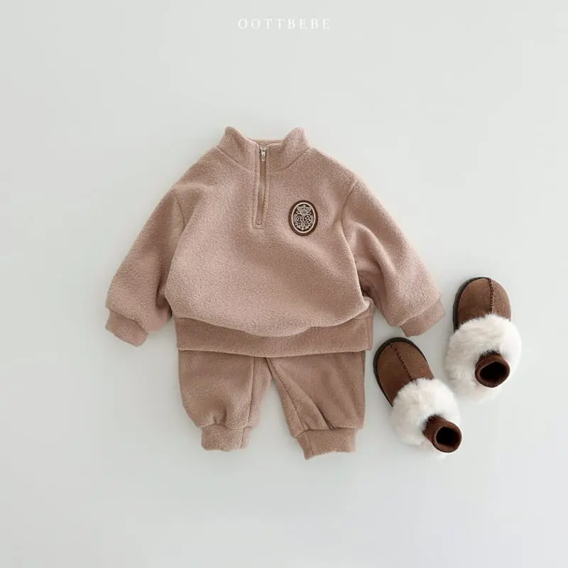 Oott Bebe - Korean Children Fashion - #childofig - Roof Anorak Top Bottom Set - 2