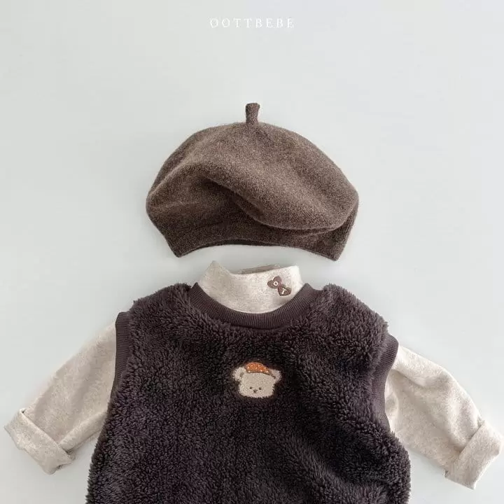 Oott Bebe - Korean Children Fashion - #discoveringself - Soft Bear Vest - 12