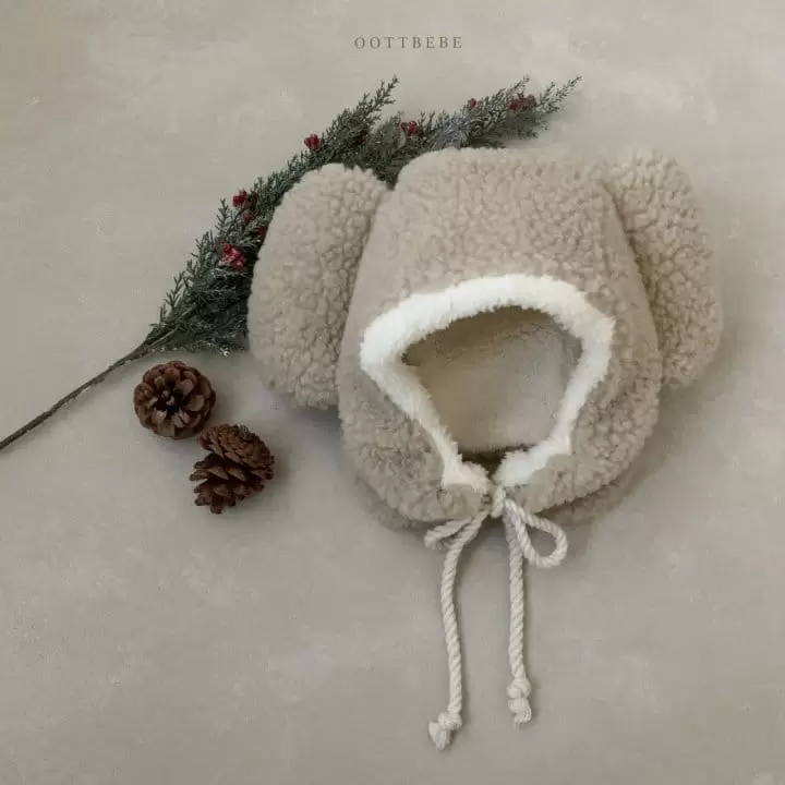 Oott Bebe - Korean Children Fashion - #discoveringself - Bear Fluffy Hat - 2
