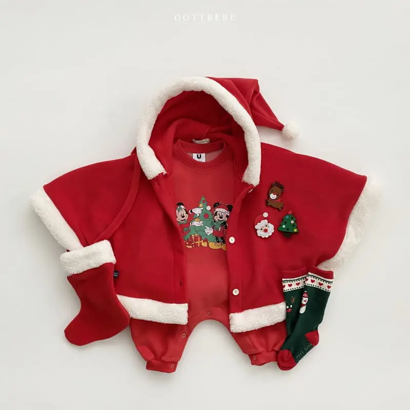 Oott Bebe - Korean Children Fashion - #fashionkids - Oott Santa Cape - 11