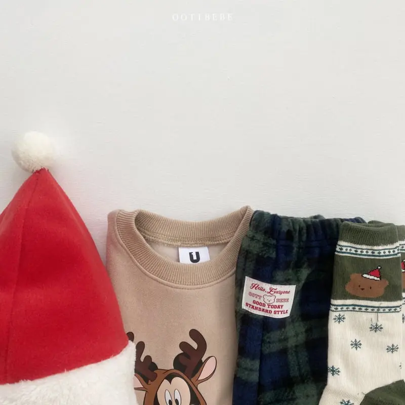 Oott Bebe - Korean Children Fashion - #fashionkids - Merry Check Pants - 8