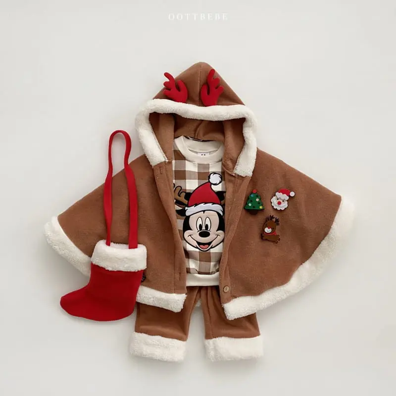 Oott Bebe - Korean Children Fashion - #kidsshorts - Oott Santa Cape - 12