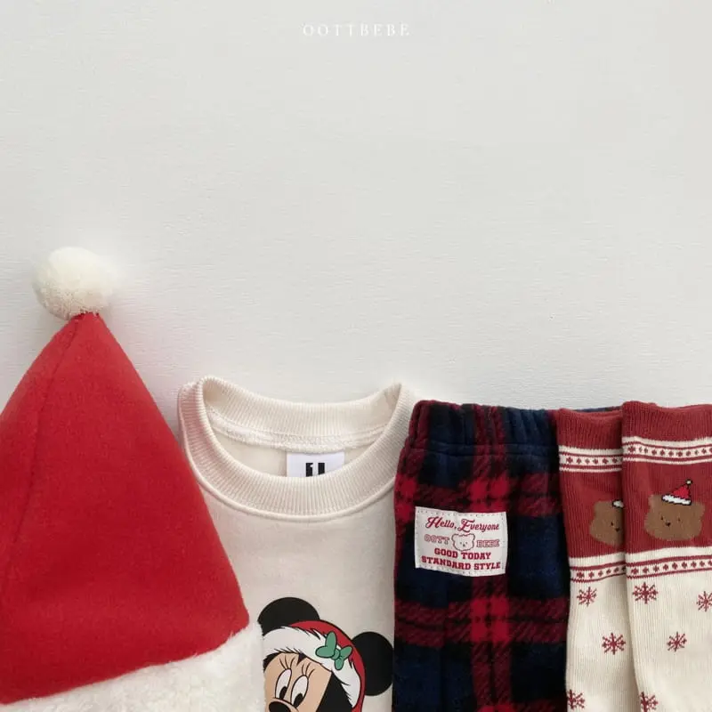 Oott Bebe - Korean Children Fashion - #kidsshorts - Merry Check Pants - 9