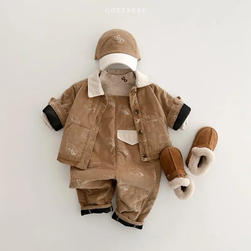 Oott Bebe - Korean Children Fashion - #magicofchildhood - Bear Rib Overall - 7