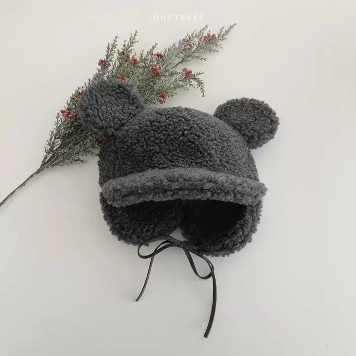 Oott Bebe - Korean Children Fashion - #todddlerfashion - Bbogle Bear Hat - 2