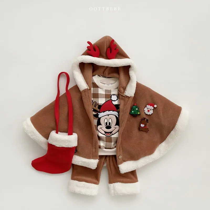 Oott Bebe - Korean Children Fashion - #prettylittlegirls - Oott Santa Cape - 4