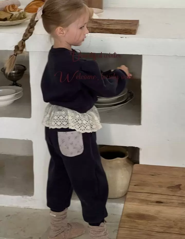 Otaly - Korean Children Fashion - #childofig - 3672 Puff Top Bottom Set - 7