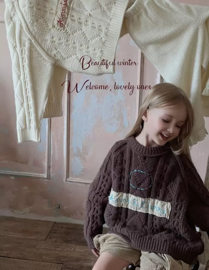 Otaly - Korean Children Fashion - #childrensboutique - 3655Embroidery Over Knit Tee - 10