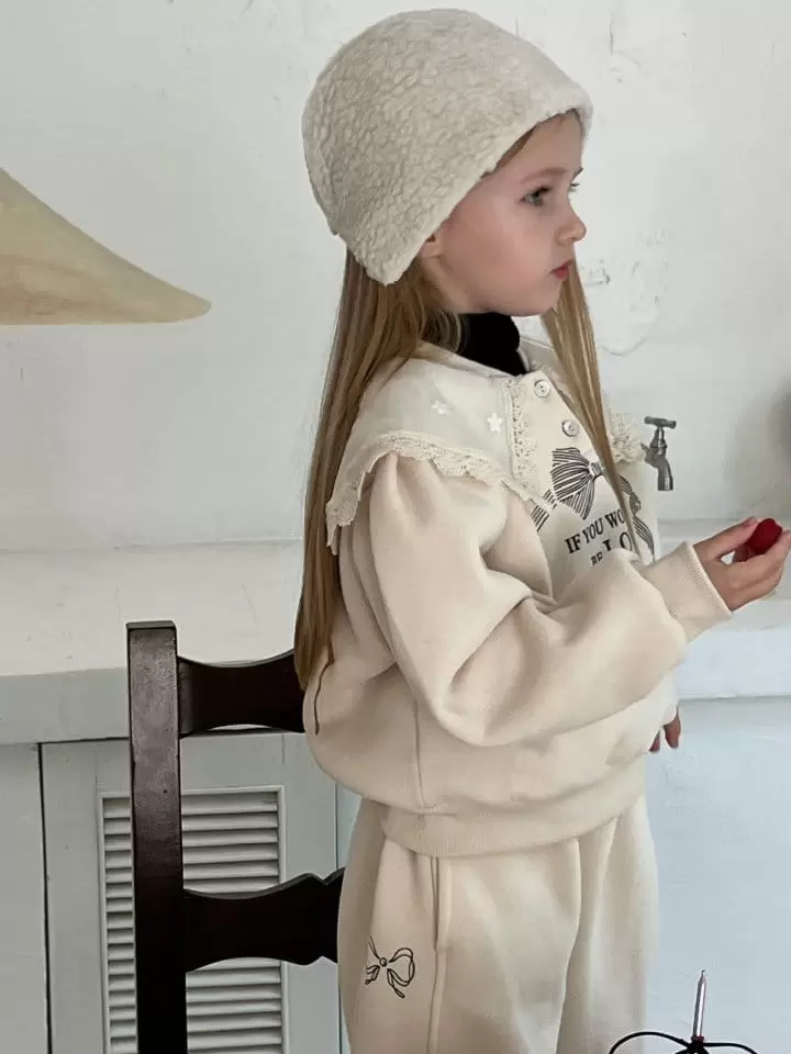 Otaly - Korean Children Fashion - #kidsshorts - 3685 Love Top Bottom Set - 9