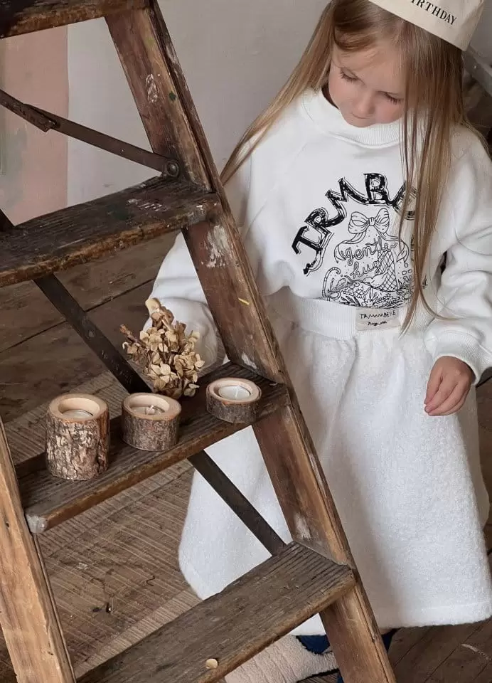 Otaly - Korean Children Fashion - #stylishchildhood - 3651 Lettering Sweatshirt - 5