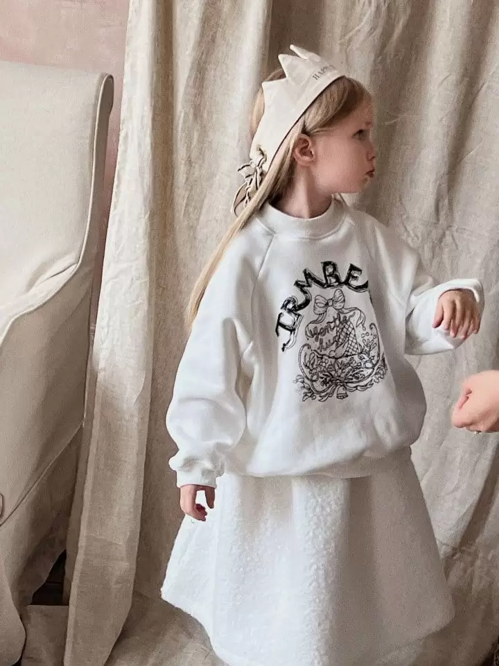 Otaly - Korean Children Fashion - #todddlerfashion - 3651 Lettering Sweatshirt - 3