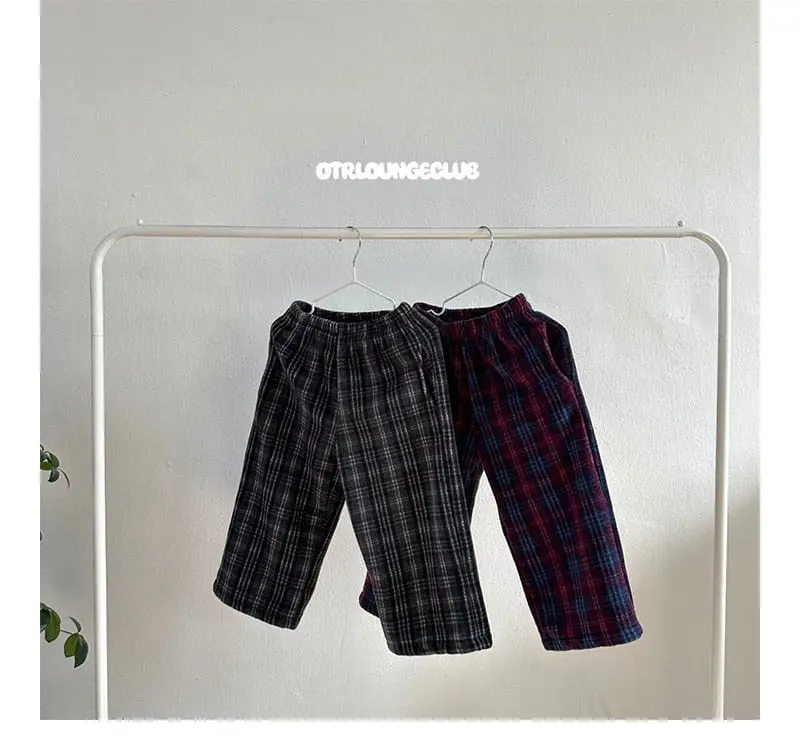 Otr - Korean Children Fashion - #childrensboutique - Hi Check Pants