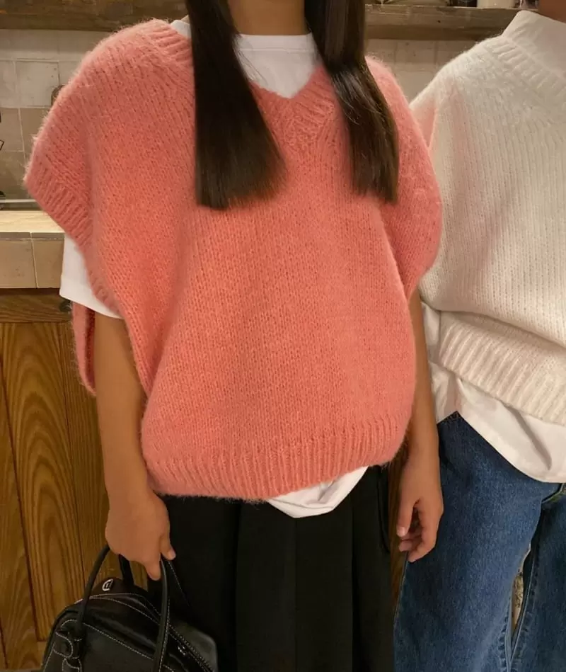 Our - Korean Children Fashion - #childofig - Flat Knit Vest - 8