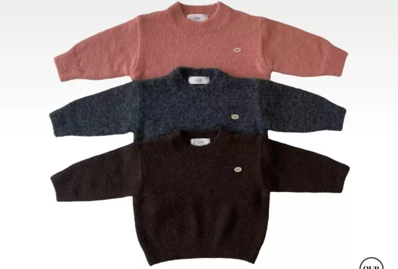 Our - Korean Children Fashion - #kidsshorts - Brush Knit Tee