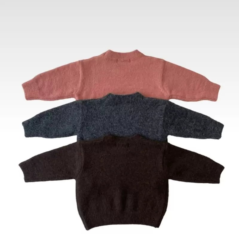 Our - Korean Children Fashion - #kidsstore - Brush Knit Tee - 2