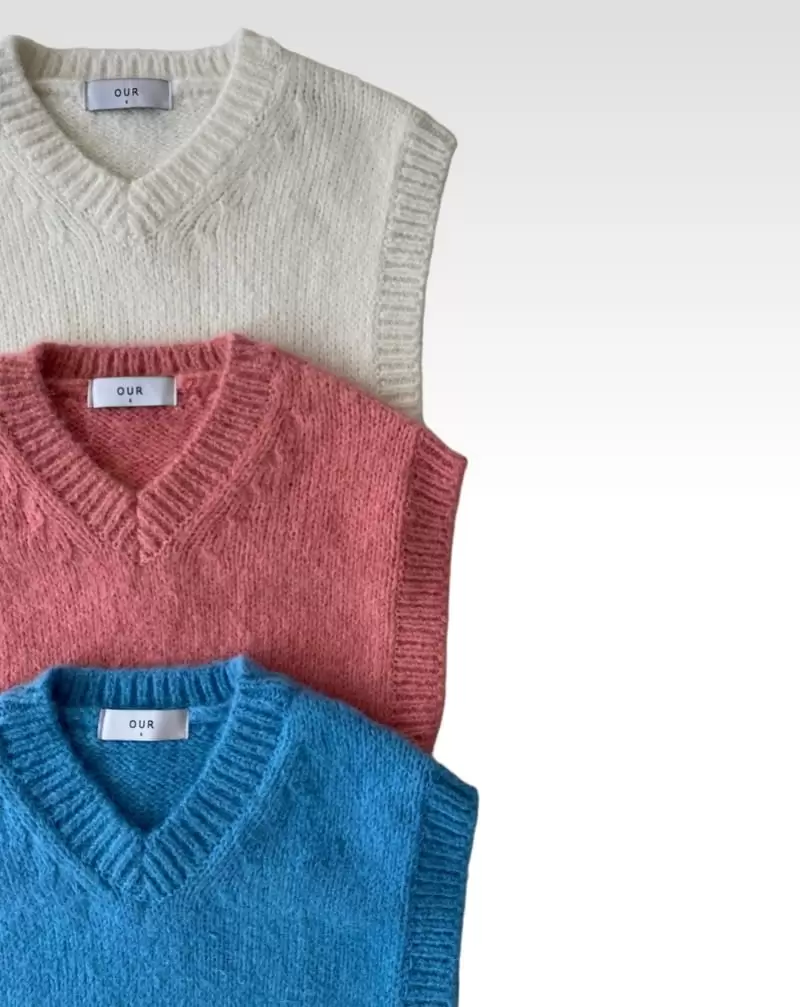 Our - Korean Children Fashion - #kidzfashiontrend - Flat Knit Vest