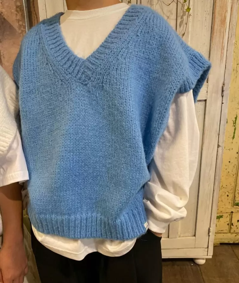 Our - Korean Children Fashion - #littlefashionista - Flat Knit Vest - 4