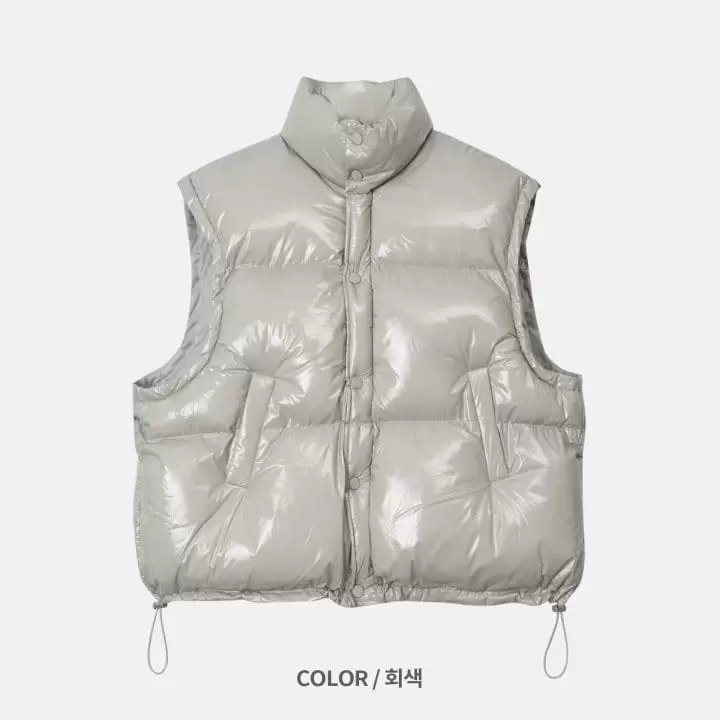 Our Room - Korean Women Fashion - #momslook - Glossy Vest - 3