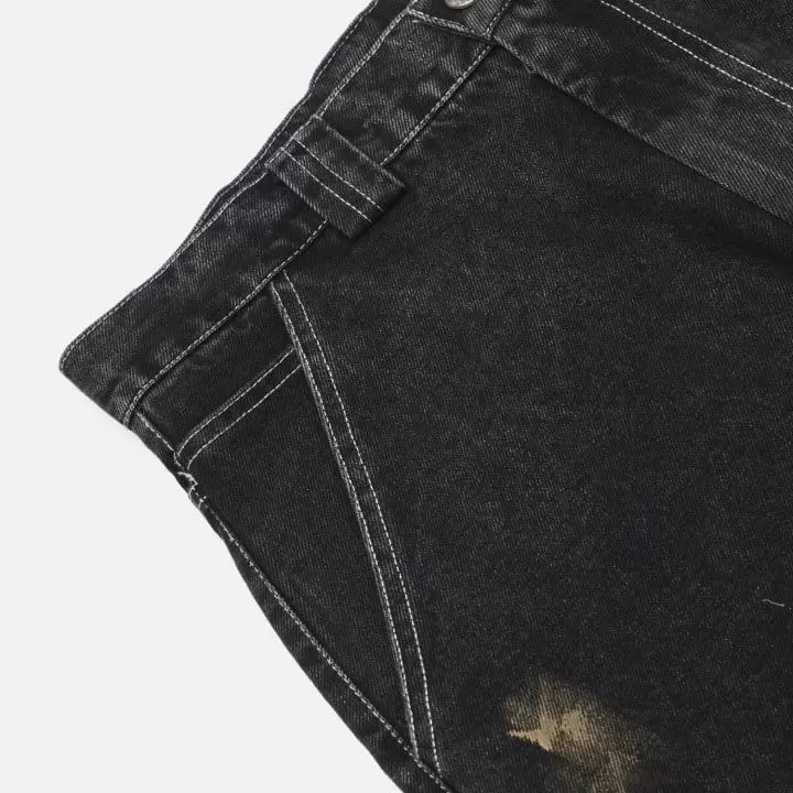 Our Room - Korean Women Fashion - #womensfashion - Painting Jeans - 4