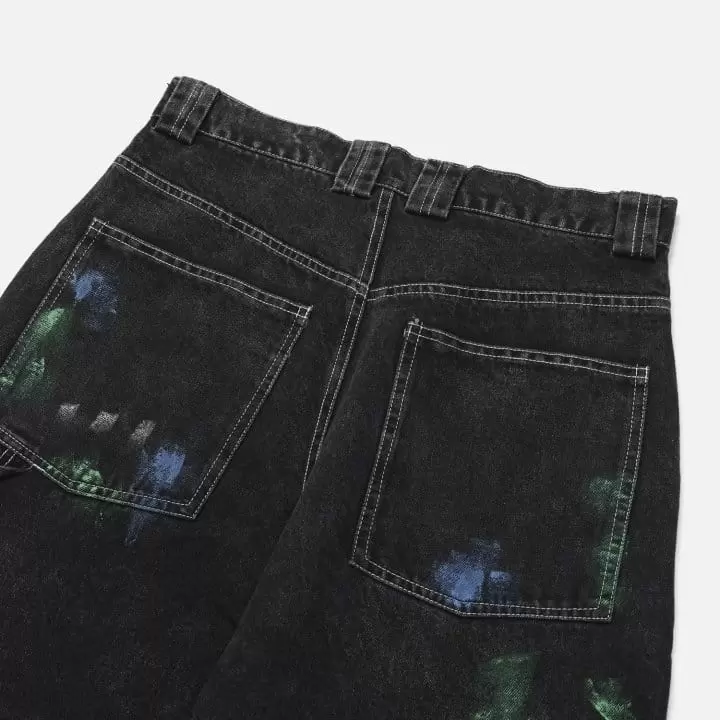 Our Room - Korean Women Fashion - #momslook - Painting Jeans - 6