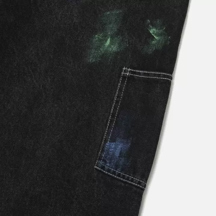 Our Room - Korean Women Fashion - #momslook - Painting Jeans - 8