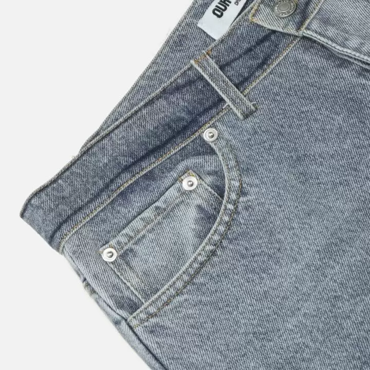 Our Room - Korean Women Fashion - #womensfashion - Wide Line Jeans - 4
