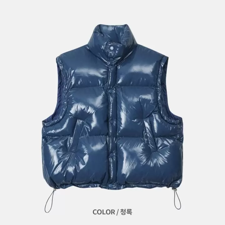 Our Room - Korean Women Fashion - #womensfashion - Glossy Vest - 2