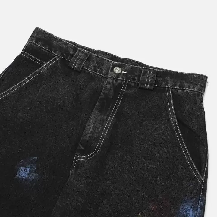 Our Room - Korean Women Fashion - #womensfashion - Painting Jeans - 3