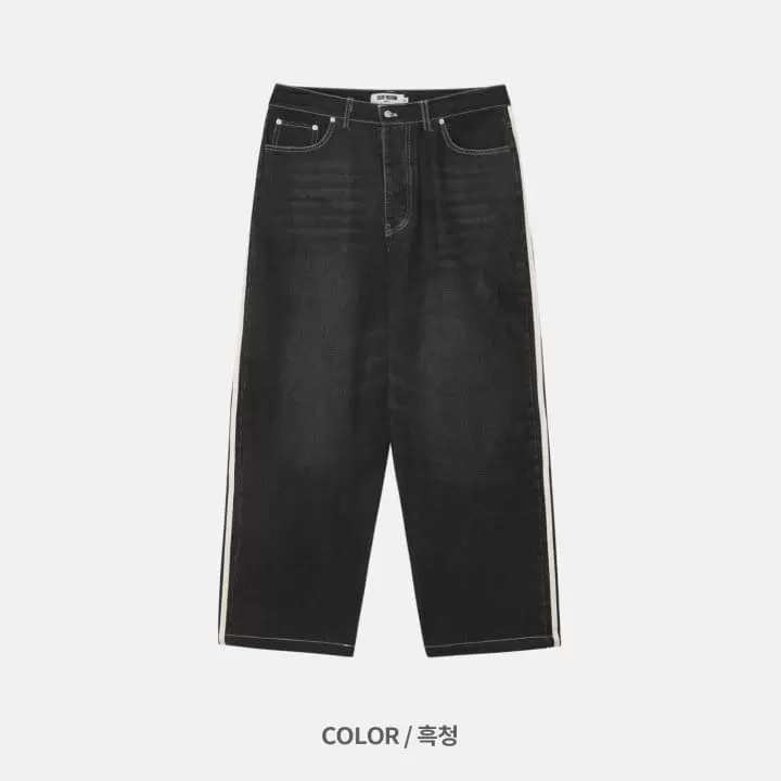 Our Room - Korean Women Fashion - #womensfashion - Wide Line Jeans