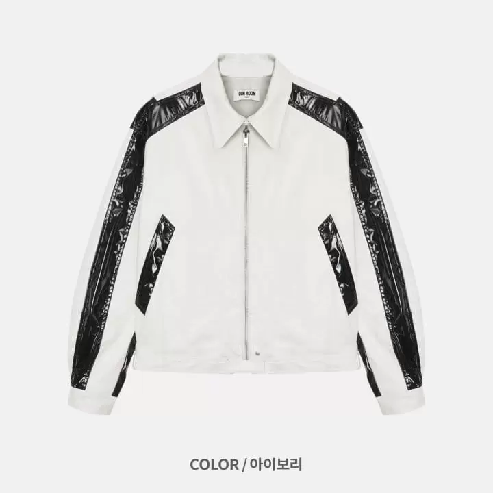 Our Room - Korean Women Fashion - #womensfashion - Enamel Rider Jacket
