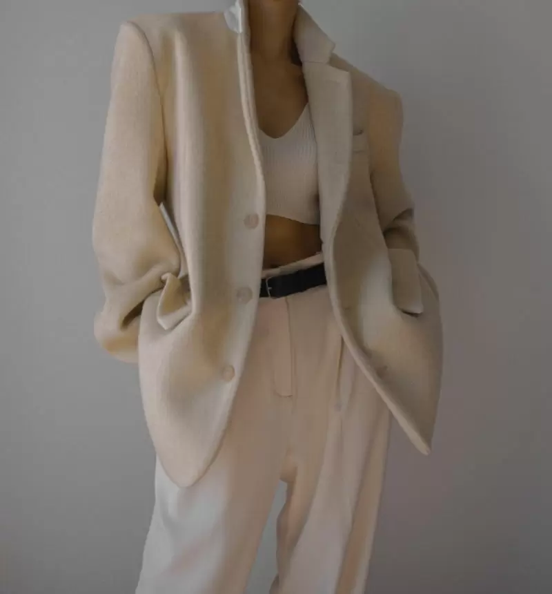 Paper Moon - Korean Women Fashion - #momslook - LUX camel blend wool oversized single blazer - 10
