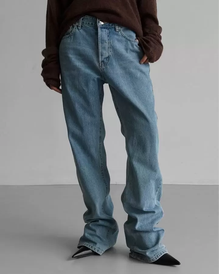 Paper Moon - Korean Women Fashion - #womensfashion - maxi length button fly boyfriend jeans - 4